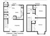 2 bedroom floor plan